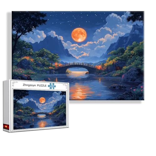 Puzzle 3000 Teile Sonnenuntergang, Puzzle Erwachsene Anspruchsvoll Jigsaw Landschaft Groß XXL 120 x 80 cm, Klassische Impossible Jigsaw Art für Frauen Männer, Holzpuzzle für Deko Wohnzimmer L-8 Puzzle 3000 Teile Sonnenuntergang, Puzzle Erwachsene Anspruchsvoll Jigsaw Landschaft Groß XXL 120 x 80 cm, Klassische Impossible Jigsaw Art für Frauen Männer, Holzpuzzle für Deko Wohnzimmer L-8 von Zhngzoyn