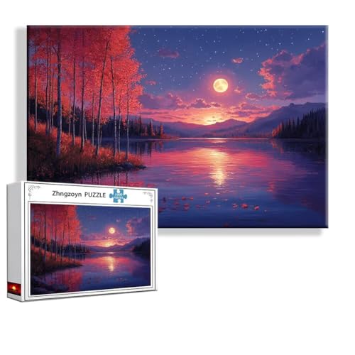 Puzzle 3000 Teile Sonnenuntergang, Puzzle Erwachsene Anspruchsvoll Jigsaw Landschaft Groß XXL 120 x 80 cm, Klassische Impossible Jigsaw Art für Frauen Männer, Holzpuzzle für Deko Wohnzimmer M-9 Puzzle 3000 Teile Sonnenuntergang, Puzzle Erwachsene Anspruchsvoll Jigsaw Landschaft Groß XXL 120 x 80 cm, Klassische Impossible Jigsaw Art für Frauen Männer, Holzpuzzle für Deko Wohnzimmer M-9 von Zhngzoyn