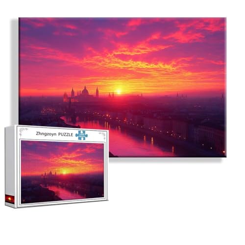 Puzzle 3000 Teile Sonnenuntergang, Puzzle Erwachsene Anspruchsvoll Jigsaw Landschaft Groß XXL 120 x 80 cm, Klassische Impossible Jigsaw Art für Frauen Männer, Holzpuzzle für Deko Wohnzimmer X-2 Puzzle 3000 Teile Sonnenuntergang, Puzzle Erwachsene Anspruchsvoll Jigsaw Landschaft Groß XXL 120 x 80 cm, Klassische Impossible Jigsaw Art für Frauen Männer, Holzpuzzle für Deko Wohnzimmer X-2 von Zhngzoyn