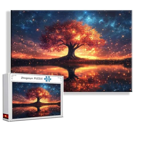 Puzzle 4000 Teile Baum, Puzzle Erwachsene Anspruchsvoll Jigsaw Landschaft Groß XXL 140x87 cm, Klassische Impossible Jigsaw Art für Frauen Männer, Holzpuzzle für Deko Wohnzimmer, Geschenke Ostern Q-0 Puzzle 4000 Teile Baum, Puzzle Erwachsene Anspruchsvoll Jigsaw Landschaft Groß XXL 140x87 cm, Klassische Impossible Jigsaw Art für Frauen Männer, Holzpuzzle für Deko Wohnzimmer, Geschenke Ostern Q-0 von Zhngzoyn