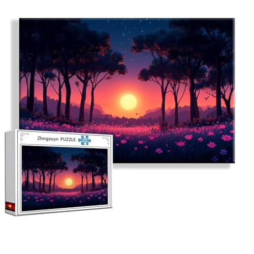Puzzle 4000 Teile Sonnenuntergang, Puzzle Erwachsene Anspruchsvoll Jigsaw Landschaft Groß XXL 140 x 87 cm, Klassische Impossible Jigsaw Art für Frauen Männer, Holzpuzzle für Deko Wohnzimmer I-5 Puzzle 4000 Teile Sonnenuntergang, Puzzle Erwachsene Anspruchsvoll Jigsaw Landschaft Groß XXL 140 x 87 cm, Klassische Impossible Jigsaw Art für Frauen Männer, Holzpuzzle für Deko Wohnzimmer I-5 von Zhngzoyn