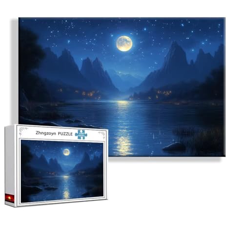 Puzzle 4000 Teile Sonnenuntergang, Puzzle Erwachsene Anspruchsvoll Jigsaw Landschaft Groß XXL 140 x 87 cm, Klassische Impossible Jigsaw Art für Frauen Männer, Holzpuzzle für Deko Wohnzimmer V-5 Puzzle 4000 Teile Sonnenuntergang, Puzzle Erwachsene Anspruchsvoll Jigsaw Landschaft Groß XXL 140 x 87 cm, Klassische Impossible Jigsaw Art für Frauen Männer, Holzpuzzle für Deko Wohnzimmer V-5 von Zhngzoyn