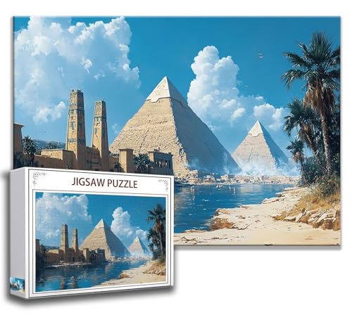 Puzzle 500 Teile Ägypten Puzzle Erwachsene Anspruchsvoll, Holzpuzzle Jigsaw Puzzle Pyramide Puzzle Groß 52 x 38 cm Impossible Puzzle für Männer, Puzzles für Erwachsene Frauen, ältere Menschen R-3 Puzzle 500 Teile Ägypten Puzzle Erwachsene Anspruchsvoll, Holzpuzzle Jigsaw Puzzle Pyramide Puzzle Groß 52 x 38 cm Impossible Puzzle für Männer, Puzzles für Erwachsene Frauen, ältere Menschen R-3 von Zhngzoyn