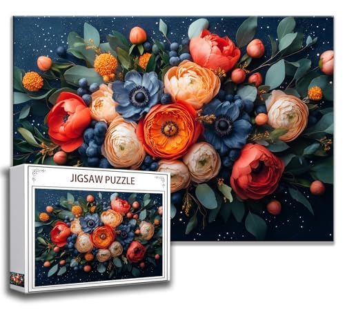 Puzzle 500 Teile Blume Puzzle Erwachsene Anspruchsvoll, Holzpuzzle Jigsaw Puzzle Blume Puzzle Groß 52x38 cm Impossible Puzzle für Männer, Klassische Puzzles für Erwachsene Frauen, ältere Menschen Z-2 Puzzle 500 Teile Blume Puzzle Erwachsene Anspruchsvoll, Holzpuzzle Jigsaw Puzzle Blume Puzzle Groß 52x38 cm Impossible Puzzle für Männer, Klassische Puzzles für Erwachsene Frauen, ältere Menschen Z-2 von Zhngzoyn