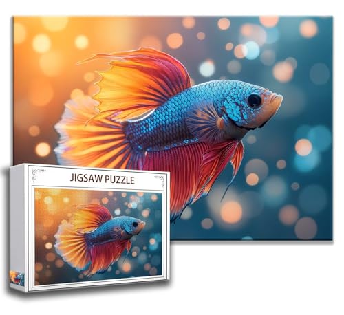 Puzzle 500 Teile Fisch Puzzle Erwachsene Anspruchsvoll, Holzpuzzle Jigsaw Puzzle Goldfisch Puzzle Groß 52 x 38 cm Impossible Puzzle für Männer, Puzzles für Erwachsene Frauen, ältere Menschen P-7 Puzzle 500 Teile Fisch Puzzle Erwachsene Anspruchsvoll, Holzpuzzle Jigsaw Puzzle Goldfisch Puzzle Groß 52 x 38 cm Impossible Puzzle für Männer, Puzzles für Erwachsene Frauen, ältere Menschen P-7 von Zhngzoyn