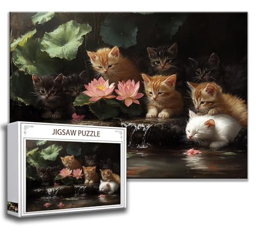 Puzzle 500 Teile Katze Puzzle Erwachsene Anspruchsvoll, Holzpuzzle Jigsaw Puzzle Tier Puzzle Groß 52 x 38 cm Impossible Puzzle für Männer, Klassische Puzzles für Erwachsene Frauen, ältere Menschen C-3 Puzzle 500 Teile Katze Puzzle Erwachsene Anspruchsvoll, Holzpuzzle Jigsaw Puzzle Tier Puzzle Groß 52 x 38 cm Impossible Puzzle für Männer, Klassische Puzzles für Erwachsene Frauen, ältere Menschen C-3 von Zhngzoyn
