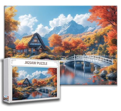 Puzzle 500 Teile Landschaft Puzzle Erwachsene Anspruchsvoll, Holzpuzzle Jigsaw Puzzle Gebirge Puzzle Groß XXL 52 x 38 cm Impossible Puzzle für Männer, Klassische Puzzles für Erwachsene Frauen I-8 Puzzle 500 Teile Landschaft Puzzle Erwachsene Anspruchsvoll, Holzpuzzle Jigsaw Puzzle Gebirge Puzzle Groß XXL 52 x 38 cm Impossible Puzzle für Männer, Klassische Puzzles für Erwachsene Frauen I-8 von Zhngzoyn