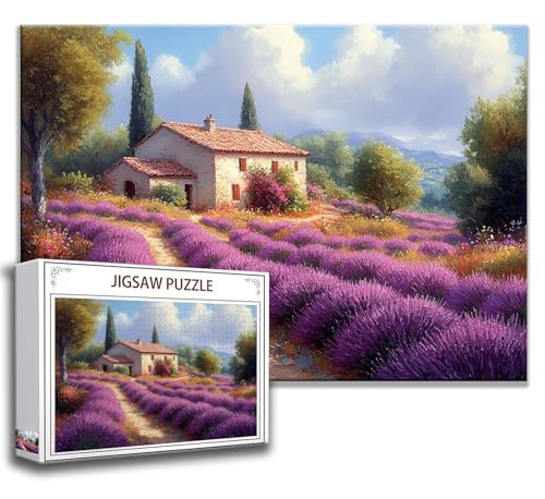 Puzzle 500 Teile Lavendel Puzzle Erwachsene Anspruchsvoll, Holzpuzzle Jigsaw Puzzle Landschaft Puzzle Groß XXL 52 x 38 cm Impossible Puzzle für Männer, Klassische Puzzles für Erwachsene Frauen Z-2 Puzzle 500 Teile Lavendel Puzzle Erwachsene Anspruchsvoll, Holzpuzzle Jigsaw Puzzle Landschaft Puzzle Groß XXL 52 x 38 cm Impossible Puzzle für Männer, Klassische Puzzles für Erwachsene Frauen Z-2 von Zhngzoyn
