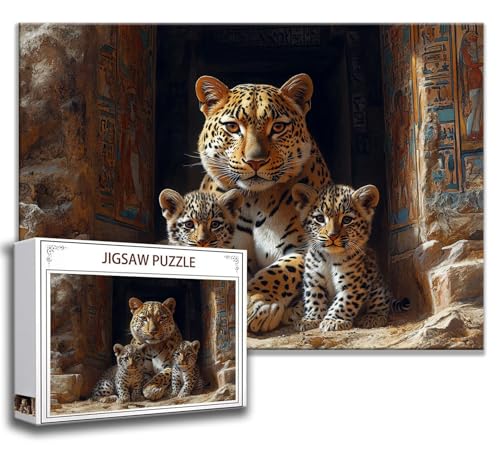 Puzzle 500 Teile Leopard Puzzle Erwachsene Anspruchsvoll, Holzpuzzle Jigsaw Puzzle Tier Puzzle Groß 52x38 cm Impossible Puzzle für Männer, Klassische Puzzles für Erwachsene Frauen, ältere Menschen B-1 Puzzle 500 Teile Leopard Puzzle Erwachsene Anspruchsvoll, Holzpuzzle Jigsaw Puzzle Tier Puzzle Groß 52x38 cm Impossible Puzzle für Männer, Klassische Puzzles für Erwachsene Frauen, ältere Menschen B-1 von Zhngzoyn