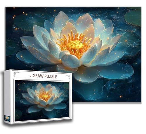 Puzzle 500 Teile Lotus Puzzle Erwachsene Anspruchsvoll, Holzpuzzle Jigsaw Puzzle Blume Puzzle Groß 52x38 cm Impossible Puzzle für Männer, Klassische Puzzles für Erwachsene Frauen, ältere Menschen F-3 Puzzle 500 Teile Lotus Puzzle Erwachsene Anspruchsvoll, Holzpuzzle Jigsaw Puzzle Blume Puzzle Groß 52x38 cm Impossible Puzzle für Männer, Klassische Puzzles für Erwachsene Frauen, ältere Menschen F-3 von Zhngzoyn