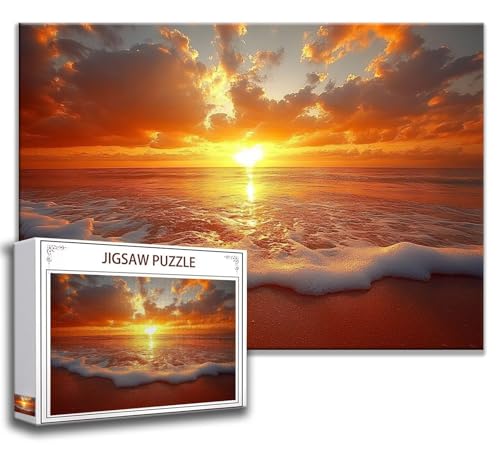 Puzzle 500 Teile Sonnenuntergang Puzzle Erwachsene Anspruchsvoll, Holzpuzzle Jigsaw Puzzle Landschaft Puzzle Groß 52 x 38 cm Impossible Puzzle für Männer, Klassische Puzzles für Erwachsene Frauen Q-8 Puzzle 500 Teile Sonnenuntergang Puzzle Erwachsene Anspruchsvoll, Holzpuzzle Jigsaw Puzzle Landschaft Puzzle Groß 52 x 38 cm Impossible Puzzle für Männer, Klassische Puzzles für Erwachsene Frauen Q-8 von Zhngzoyn
