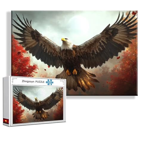 Puzzle 5000 Teile Adler, Puzzle Erwachsene Anspruchsvoll Jigsaw Tier Groß XXL 156 x 105 cm, Klassische Impossible Jigsaw Art für Frauen Männer, Holzpuzzle für Deko Wohnzimmer, Geschenke zu Ostern G-3 von Zhngzoyn