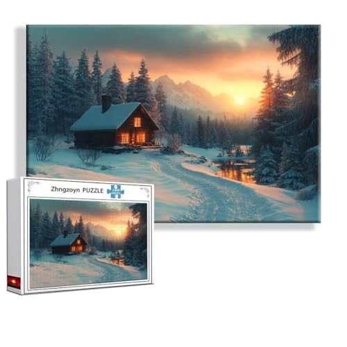 Puzzle 5000 Teile Auf Schnee, Puzzle Erwachsene Anspruchsvoll Jigsaw Landschaft Groß XXL 156x105 cm, Klassische Impossible Jigsaw Art für Frauen Männer, Holzpuzzle für Deko Wohnzimmer Geschenke P-0 Puzzle 5000 Teile Auf Schnee, Puzzle Erwachsene Anspruchsvoll Jigsaw Landschaft Groß XXL 156x105 cm, Klassische Impossible Jigsaw Art für Frauen Männer, Holzpuzzle für Deko Wohnzimmer Geschenke P-0 von Zhngzoyn