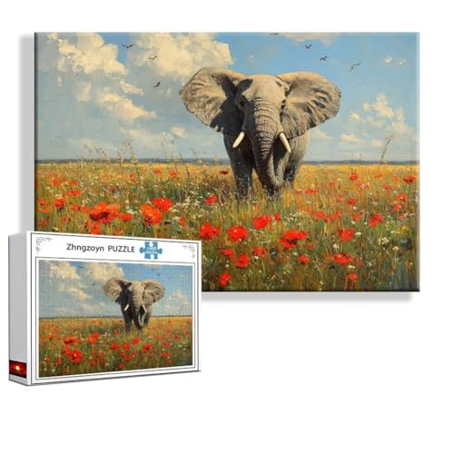 Puzzle 5000 Teile Elefant, Puzzle Erwachsene Anspruchsvoll Jigsaw Tier Groß XXL 156x105 cm, Klassische Impossible Jigsaw Art für Frauen Männer, Holzpuzzle für Deko Wohnzimmer, Geschenke zu Ostern Q-9 Puzzle 5000 Teile Elefant, Puzzle Erwachsene Anspruchsvoll Jigsaw Tier Groß XXL 156x105 cm, Klassische Impossible Jigsaw Art für Frauen Männer, Holzpuzzle für Deko Wohnzimmer, Geschenke zu Ostern Q-9 von Zhngzoyn