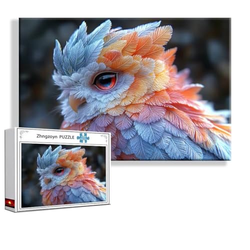 Puzzle 5000 Teile Eule, Puzzle Erwachsene Anspruchsvoll Jigsaw Abstrakt Groß XXL 156x105 cm, Klassische Impossible Jigsaw art für Frauen Männer, Holzpuzzle für Deko Wohnzimmer, Geschenke zu Ostern M-4 von Zhngzoyn