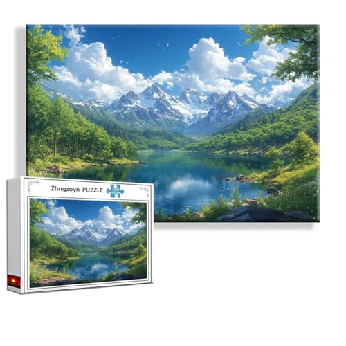 Puzzle 5000 Teile Frühling, Puzzle Erwachsene Anspruchsvoll Jigsaw Landschaft Groß XXL 156x105 cm, Klassische Impossible Jigsaw Art für Frauen Männer, Holzpuzzle für Deko Wohnzimmer Geschenke D-8 Puzzle 5000 Teile Frühling, Puzzle Erwachsene Anspruchsvoll Jigsaw Landschaft Groß XXL 156x105 cm, Klassische Impossible Jigsaw Art für Frauen Männer, Holzpuzzle für Deko Wohnzimmer Geschenke D-8 von Zhngzoyn
