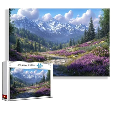 Puzzle 5000 Teile Landschaft, Puzzle Erwachsene Anspruchsvoll Jigsaw Frühling Groß XXL 156x105 cm, Klassische Impossible Jigsaw Art für Frauen Männer, Holzpuzzle für Deko Wohnzimmer Geschenke I-7 Puzzle 5000 Teile Landschaft, Puzzle Erwachsene Anspruchsvoll Jigsaw Frühling Groß XXL 156x105 cm, Klassische Impossible Jigsaw Art für Frauen Männer, Holzpuzzle für Deko Wohnzimmer Geschenke I-7 von Zhngzoyn