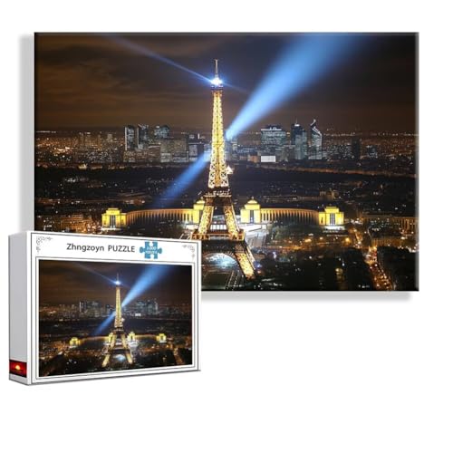 Puzzle 5000 Teile Paris, Puzzle Erwachsene Anspruchsvoll Jigsaw Eiffelturm Groß XXL 156x105 cm, Klassische Impossible Jigsaw art für Frauen Männer, Holzpuzzle für Deko Wohnzimmer, Geschenke Ostern W-5 Puzzle 5000 Teile Paris, Puzzle Erwachsene Anspruchsvoll Jigsaw Eiffelturm Groß XXL 156x105 cm, Klassische Impossible Jigsaw art für Frauen Männer, Holzpuzzle für Deko Wohnzimmer, Geschenke Ostern W-5 von Zhngzoyn