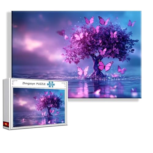 Puzzle 5000 Teile Schmetterling, Puzzle Erwachsene Anspruchsvoll Jigsaw Baum Groß XXL 156x105 cm, Klassische Impossible Jigsaw Art für Frauen Männer, Holzpuzzle für Deko Wohnzimmer Geschenke X-4 Puzzle 5000 Teile Schmetterling, Puzzle Erwachsene Anspruchsvoll Jigsaw Baum Groß XXL 156x105 cm, Klassische Impossible Jigsaw Art für Frauen Männer, Holzpuzzle für Deko Wohnzimmer Geschenke X-4 von Zhngzoyn