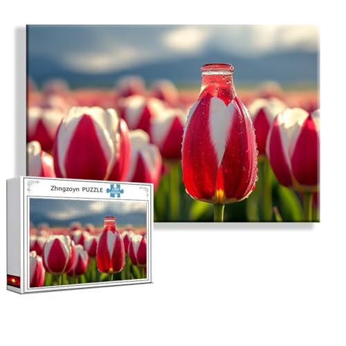 Puzzle 5000 Teile Tulpe, Puzzle Erwachsene Anspruchsvoll Jigsaw Blume Groß XXL 156 x 105 cm, Klassische Impossible Jigsaw art für Frauen Männer, Holzpuzzle für Deko Wohnzimmer, Geschenke zu Ostern U-4 Puzzle 5000 Teile Tulpe, Puzzle Erwachsene Anspruchsvoll Jigsaw Blume Groß XXL 156 x 105 cm, Klassische Impossible Jigsaw art für Frauen Männer, Holzpuzzle für Deko Wohnzimmer, Geschenke zu Ostern U-4 von Zhngzoyn