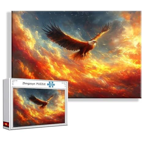 Puzzle Adler Tier 4000 Teile Groß XXL 140 x 87 cm, Jigsaw Art Impossible Erwachsene Anspruchsvoll, DIY Klassische Jigsaw Erwachsene, Junge, Mädchen, Geschicklichkeitsspiel für Die Ganze Familie M-4 von Zhngzoyn