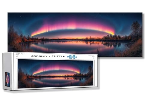 Puzzle Aurora 900 Teile Nordlicht Puzzle Erwachsene Anspruchsvoll Groß XXL 87 x 34 cm Jigsaw Panorama, 2025 Impossible Jigsaw, Klassische Holzpuzzle für Erwachsene Männer, Frauen, ältere Menschen G-5 Puzzle Aurora 900 Teile Nordlicht Puzzle Erwachsene Anspruchsvoll Groß XXL 87 x 34 cm Jigsaw Panorama, 2025 Impossible Jigsaw, Klassische Holzpuzzle für Erwachsene Männer, Frauen, ältere Menschen G-5 von Zhngzoyn