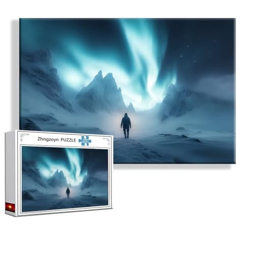 Puzzle Aurora Mann 4000 Teile Groß XXL 140 x 87 cm, Jigsaw Art Impossible Erwachsene Anspruchsvoll, DIY Klassische Jigsaw Erwachsene, Junge, Mädchen, Geschicklichkeitsspiel für Die Ganze Familie K-8 von Zhngzoyn