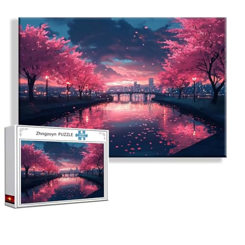 Puzzle Baum Stadt 2000 Teile Groß XXL 100 x 70 cm, Jigsaw Art Impossible Erwachsene Anspruchsvoll, DIY Klassische Jigsaw Erwachsene, Junge, Mädchen, Geschicklichkeitsspiel für Die Ganze Familie G-3 von Zhngzoyn