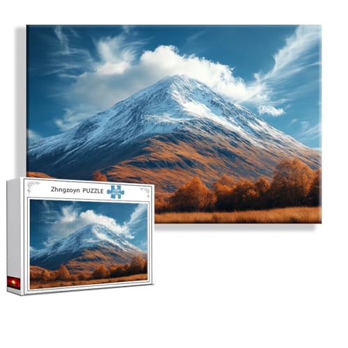 Puzzle Berg Landschaft 4000 Teile Groß XXL 140 x 87 cm, Jigsaw Art Impossible Erwachsene Anspruchsvoll, Klassische Jigsaw Erwachsene, Junge, Mädchen, Geschicklichkeitsspiel für Die Ganze Familie R-1 von Zhngzoyn
