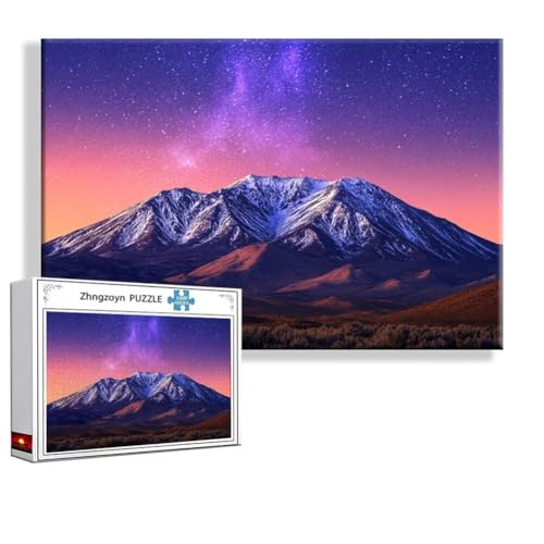 Puzzle Berg Landschaft 5000 Teile Groß XXL 156 x 105 cm, Jigsaw Art Impossible Erwachsene Anspruchsvoll, Klassische Jigsaw Erwachsene, Junge, Mädchen, Geschicklichkeitsspiel für Die Ganze Familie B-1 von Zhngzoyn