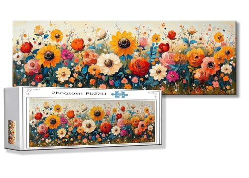 Puzzle Blume 900 Teile Blume Puzzle Erwachsene Anspruchsvoll Groß XXL 87 x 34 cm Jigsaw Panorama, 2025 Impossible Jigsaw, Klassische Holzpuzzle für Erwachsene Männer, Frauen, ältere Menschen V-0 Puzzle Blume 900 Teile Blume Puzzle Erwachsene Anspruchsvoll Groß XXL 87 x 34 cm Jigsaw Panorama, 2025 Impossible Jigsaw, Klassische Holzpuzzle für Erwachsene Männer, Frauen, ältere Menschen V-0 von Zhngzoyn