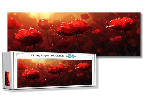 Puzzle Blume 900 Teile Blume Puzzle Erwachsene Anspruchsvoll Groß XXL 87 x 34 cm Jigsaw Panorama, 2025 Impossible Jigsaw, Klassische Holzpuzzle für Erwachsene Männer, Frauen, ältere Menschen V-1 Puzzle Blume 900 Teile Blume Puzzle Erwachsene Anspruchsvoll Groß XXL 87 x 34 cm Jigsaw Panorama, 2025 Impossible Jigsaw, Klassische Holzpuzzle für Erwachsene Männer, Frauen, ältere Menschen V-1 von Zhngzoyn