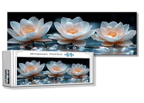 Puzzle Blume 900 Teile Lotus Puzzle Erwachsene Anspruchsvoll Groß XXL 87 x 34 cm Jigsaw Panorama, 2025 Impossible Jigsaw, Klassische Holzpuzzle für Erwachsene Männer, Frauen, ältere Menschen P-8 Puzzle Blume 900 Teile Lotus Puzzle Erwachsene Anspruchsvoll Groß XXL 87 x 34 cm Jigsaw Panorama, 2025 Impossible Jigsaw, Klassische Holzpuzzle für Erwachsene Männer, Frauen, ältere Menschen P-8 von Zhngzoyn