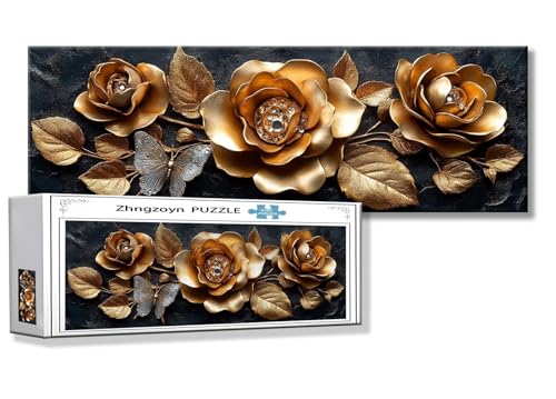 Puzzle Blume 900 Teile Rose Puzzle Erwachsene Anspruchsvoll Groß XXL 87 x 34 cm Jigsaw panorama, Schwer Impossible Jigsaw, 2025 Klassische Holzpuzzle für Erwachsene Männer, Frauen, ältere Menschen E-7 Puzzle Blume 900 Teile Rose Puzzle Erwachsene Anspruchsvoll Groß XXL 87 x 34 cm Jigsaw panorama, Schwer Impossible Jigsaw, 2025 Klassische Holzpuzzle für Erwachsene Männer, Frauen, ältere Menschen E-7 von Zhngzoyn