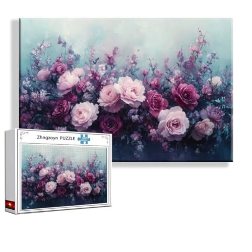 Puzzle Blume Retro 4000 Teile Groß XXL 140 x 87 cm, Jigsaw Art Impossible Erwachsene Anspruchsvoll, DIY Klassische Jigsaw Erwachsene, Junge, Mädchen, Geschicklichkeitsspiel für Die Ganze Familie M-2 von Zhngzoyn