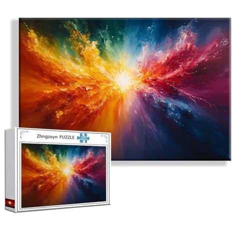 Puzzle Bunt Landschaft 3000 Teile Groß XXL 120 x 80 cm, Jigsaw Art Impossible Erwachsene Anspruchsvoll, Klassische Jigsaw Erwachsene, Junge, Mädchen, Geschicklichkeitsspiel für Die Ganze Familie F-5 von Zhngzoyn
