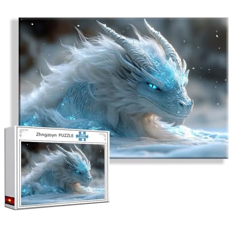 Puzzle Drachen Tier 2000 Teile Groß XXL 100 x 70 cm, Jigsaw Art Impossible Erwachsene Anspruchsvoll, DIY Klassische Jigsaw Erwachsene, Junge, Mädchen, Geschicklichkeitsspiel für Die Ganze Familie S-8 von Zhngzoyn