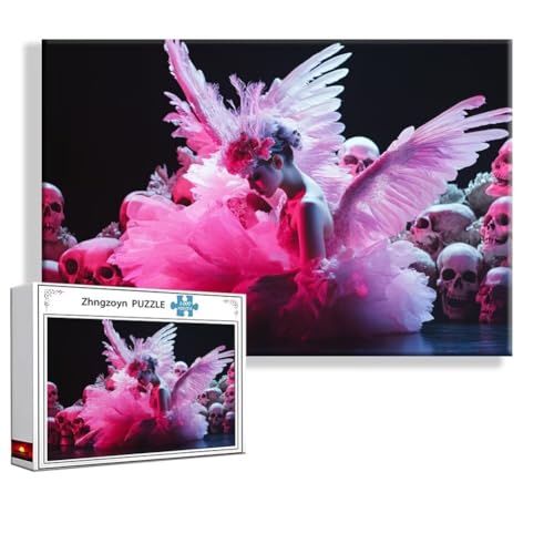 Puzzle Engel Ballett 1500 Teile Groß XXL 87 x 57 cm, Jigsaw Art Impossible Erwachsene Anspruchsvoll, DIY Klassische Jigsaw Erwachsene, Junge, Mädchen, Geschicklichkeitsspiel für Die Ganze Familie C-7 von Zhngzoyn