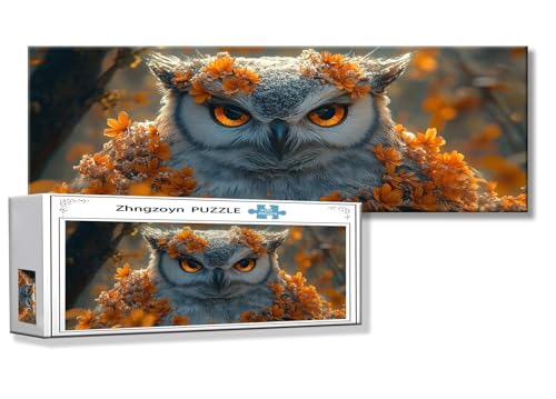 Puzzle Eule 900 Teile Tier Puzzle Erwachsene Anspruchsvoll Groß XXL 87 x 34 cm Jigsaw Panorama, Schwer Impossible Jigsaw, 2025 Klassische Holzpuzzle für Erwachsene Männer, Frauen, ältere Menschen C-3 Puzzle Eule 900 Teile Tier Puzzle Erwachsene Anspruchsvoll Groß XXL 87 x 34 cm Jigsaw Panorama, Schwer Impossible Jigsaw, 2025 Klassische Holzpuzzle für Erwachsene Männer, Frauen, ältere Menschen C-3 von Zhngzoyn