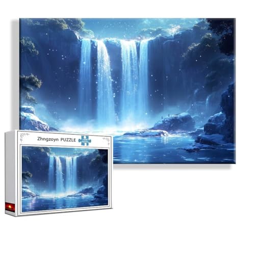 Puzzle Fallen Landschaft 1000 Teile Groß XXL 75 x 50 cm, Jigsaw Art Impossible Erwachsene Anspruchsvoll, Klassische Jigsaw Erwachsene, Junge, Mädchen, Geschicklichkeitsspiel für Die Ganze Familie K-5 von Zhngzoyn