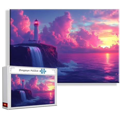 Puzzle Fallen Landschaft 1500 Teile Groß XXL 87 x 57 cm, Jigsaw Art Impossible Erwachsene Anspruchsvoll, Klassische Jigsaw Erwachsene, Junge, Mädchen, Geschicklichkeitsspiel für Die Ganze Familie F-6 von Zhngzoyn
