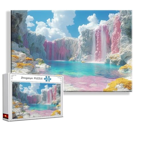 Puzzle Fallen Landschaft 1500 Teile Groß XXL 87 x 57 cm, Jigsaw Art Impossible Erwachsene Anspruchsvoll, Klassische Jigsaw Erwachsene, Junge, Mädchen, Geschicklichkeitsspiel für Die Ganze Familie F-5 von Zhngzoyn