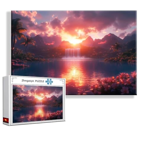 Puzzle Fallen Landschaft 2000 Teile Groß XXL 100 x 70 cm, Jigsaw art Impossible Erwachsene Anspruchsvoll, Klassische Jigsaw Erwachsene, Junge, Mädchen, Geschicklichkeitsspiel für Die Ganze Familie N-6 von Zhngzoyn