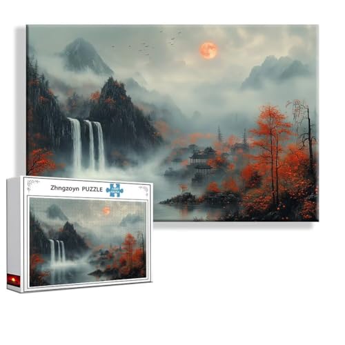 Puzzle Fallen Landschaft 3000 Teile Groß XXL 120 x 80 cm, Jigsaw art Impossible Erwachsene Anspruchsvoll, Klassische Jigsaw Erwachsene, Junge, Mädchen, Geschicklichkeitsspiel für Die Ganze Familie C-3 Puzzle Fallen Landschaft 3000 Teile Groß XXL 120 x 80 cm, Jigsaw art Impossible Erwachsene Anspruchsvoll, Klassische Jigsaw Erwachsene, Junge, Mädchen, Geschicklichkeitsspiel für Die Ganze Familie C-3 von Zhngzoyn