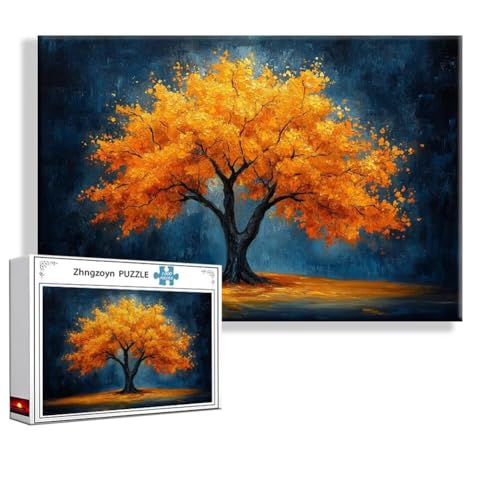Puzzle Fantasie Baum 1000 Teile Groß XXL 75 x 50 cm, Jigsaw Art Impossible Erwachsene Anspruchsvoll, DIY Klassische Jigsaw Erwachsene, Junge, Mädchen, Geschicklichkeitsspiel für Die Ganze Familie Z-0 von Zhngzoyn