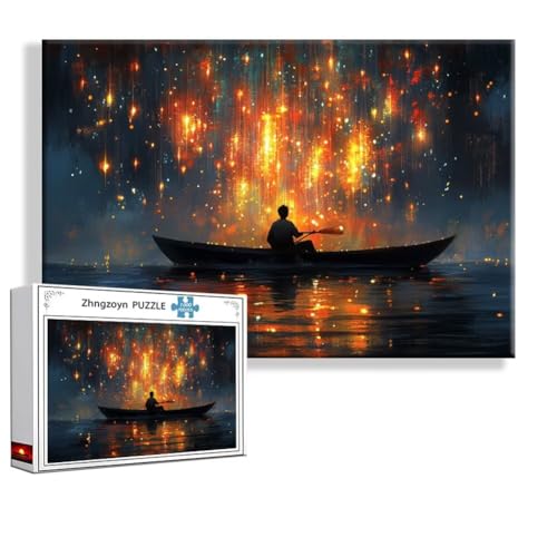 Puzzle Fantasie Boot 5000 Teile Groß XXL 156 x 105 cm, Jigsaw Art Impossible Erwachsene Anspruchsvoll, Klassische Jigsaw Erwachsene, Junge, Mädchen, Geschicklichkeitsspiel für Die Ganze Familie Q-3 Puzzle Fantasie Boot 5000 Teile Groß XXL 156 x 105 cm, Jigsaw Art Impossible Erwachsene Anspruchsvoll, Klassische Jigsaw Erwachsene, Junge, Mädchen, Geschicklichkeitsspiel für Die Ganze Familie Q-3 von Zhngzoyn