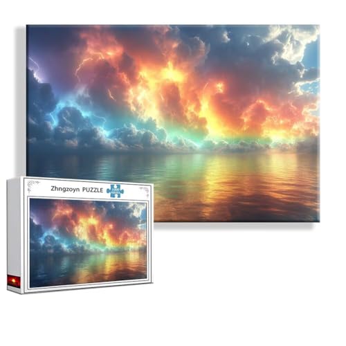 Puzzle Fantasie Landschaft 4000 Teile Groß XXL 140x87 cm, Jigsaw art Impossible Erwachsene Anspruchsvoll, Klassische Jigsaw Erwachsene, Junge, Mädchen, Geschicklichkeitsspiel für Die Ganze Familie F-1 von Zhngzoyn