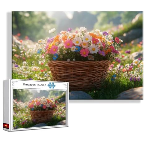 Puzzle Frühling Blume 2000 Teile Groß XXL 100 x 70 cm, Jigsaw Art Impossible Erwachsene Anspruchsvoll, Klassische Jigsaw Erwachsene, Junge, Mädchen, Geschicklichkeitsspiel für Die Ganze Familie U-6 von Zhngzoyn