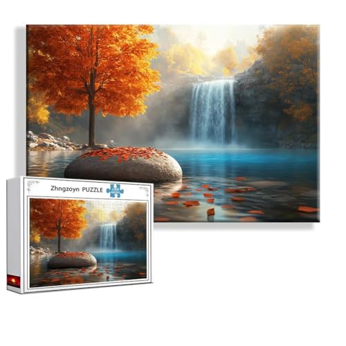 Puzzle Frühling Fallen 1000 Teile Groß XXL 75 x 50 cm, Jigsaw Art Impossible Erwachsene Anspruchsvoll, Klassische Jigsaw Erwachsene, Junge, Mädchen, Geschicklichkeitsspiel für Die Ganze Familie C-4 von Zhngzoyn
