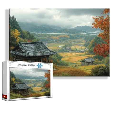 Puzzle Frühling Landschaft 1500 Teile Groß XXL 87x57 cm, Jigsaw Art Impossible Erwachsene Anspruchsvoll, Klassische Jigsaw Erwachsene, Junge, Mädchen, Geschicklichkeitsspiel für Die Ganze Familie O-7 von Zhngzoyn